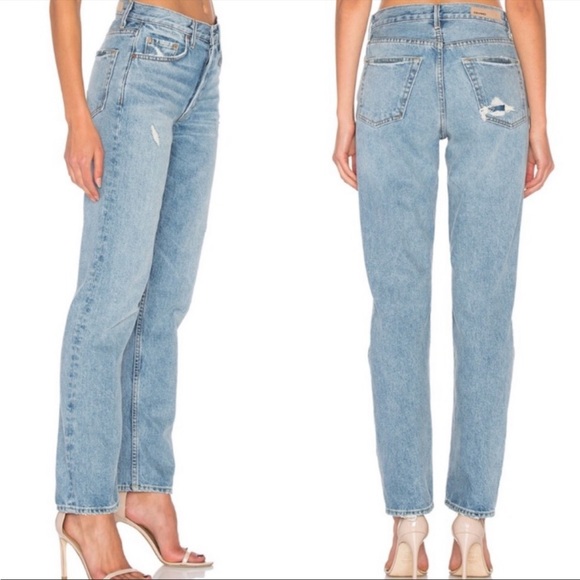 GRLFRND • helena high rise straight leg jean in last dance sz 27 - Picture 2 of 10